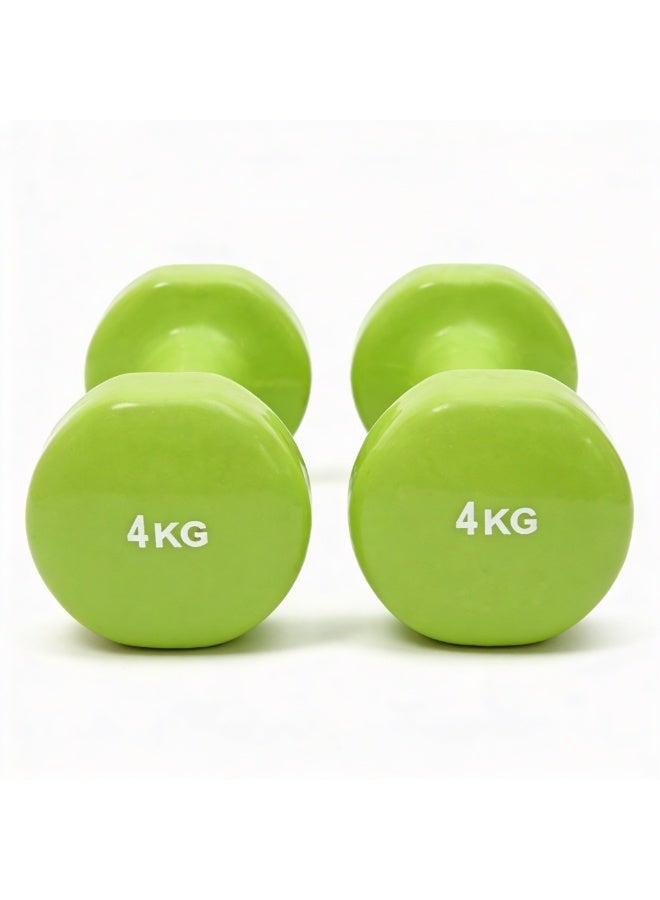 Liveup أثقال دائمة ليفوب 4 كجم*2 رأس كلاسيكي أخضر Ls2001 - Image 3